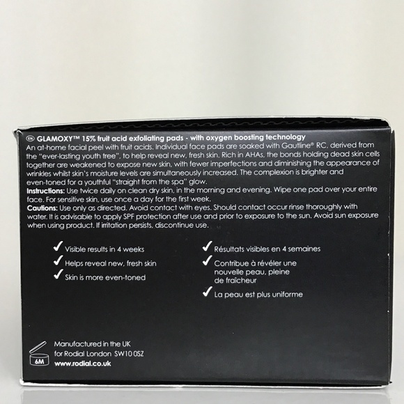 Rodial Glamoxy 15% fruit acid exfoliating pads 50 pads (full size) - Picture 5 of 6